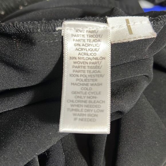 Ann Taylor LOFT 2-in-1 Sweater Dress Speckled Black Size S - Picture 8 of 10